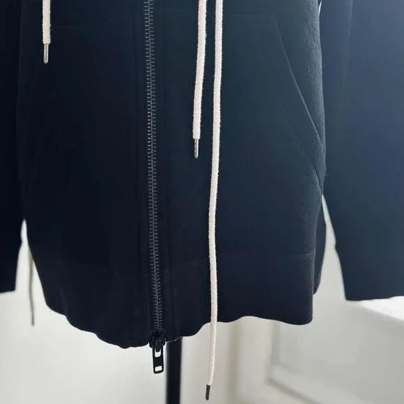 Craig Green Black Bonded Jersey Men's Zip Hoodie w/ Body & Hood Cording – EU M - Picture 10 of 11